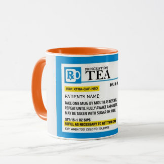 Mug Musique combo de prescription de thé amusant