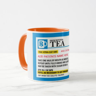 Mug Musique combo de prescription de thé amusant