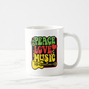 Mug Musique d'amour de paix de Rasta