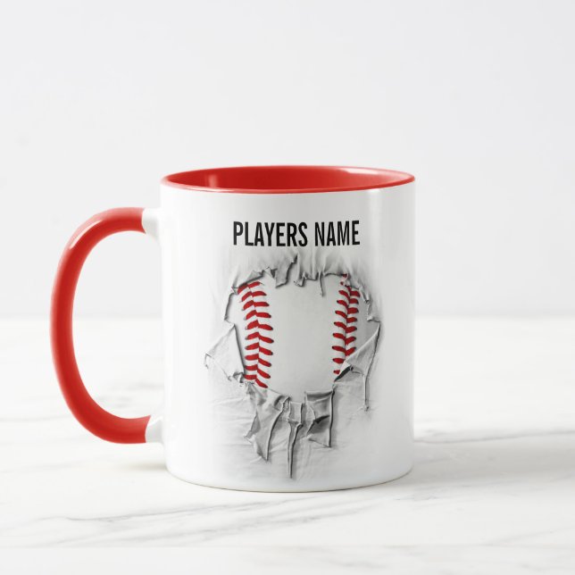 Mug Musique de baseball déchirée (Gauche)