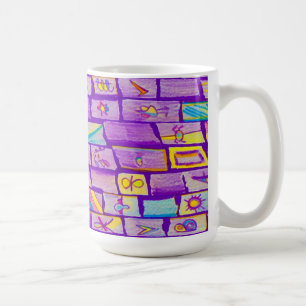 Mug Musique de briques violettes nettes