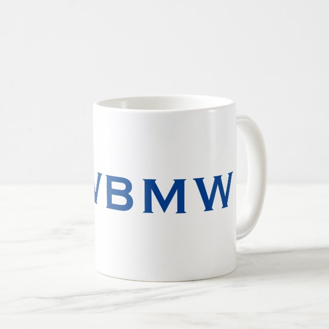 Mug Musique de café BMW Club de la vallée du Connectic (Devant droit)
