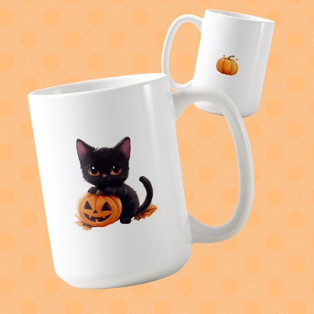 Mug Musique de chat noir d'Halloween (Créateur téléchargé)