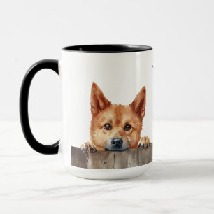 Mug Musique de chien de Spitz finlandais