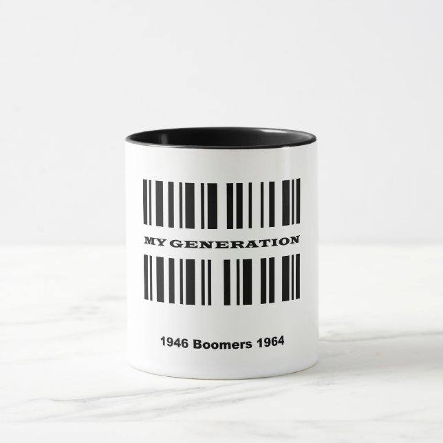 Mug Musique de code barre de démarrage (Centre)