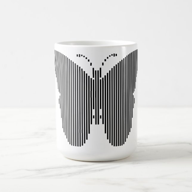 Mug Musique de conception vectorielle papillon (Centre)