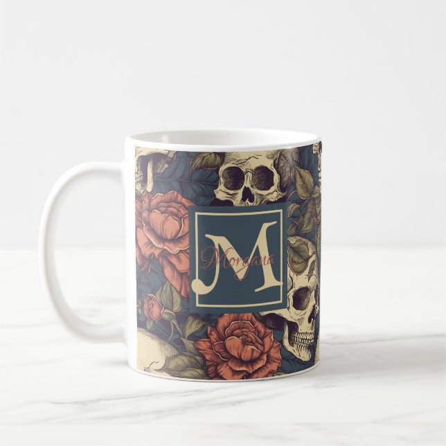 Mug Musique de crâne personnalisée (Gauche)