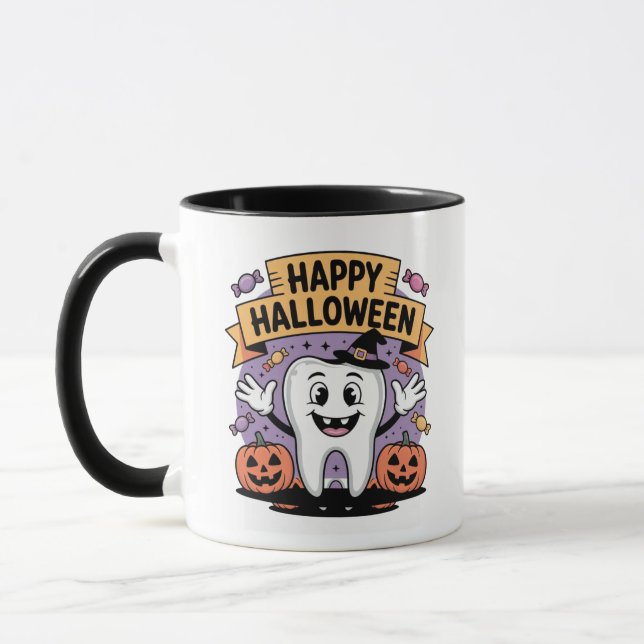 Mug Musique de dentiste d'Halloween (Gauche)