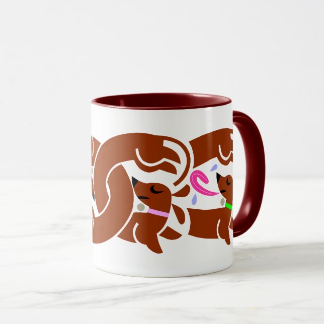 Mug Musique de Doxies tordues Brown (Devant droit)