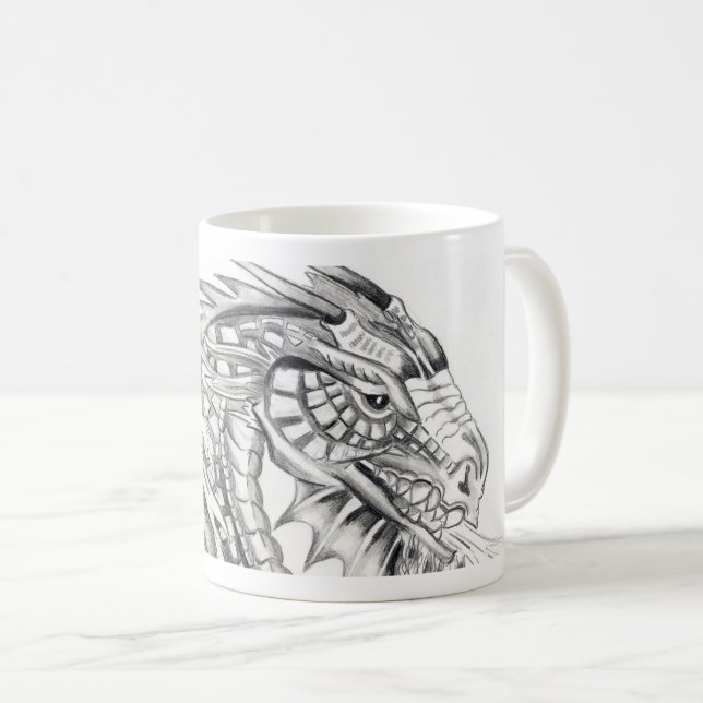 Mug Musique de dragon de feu (Devant droit)