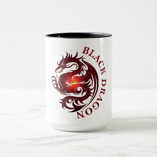 Mug Musique de dragon noir (Centre)