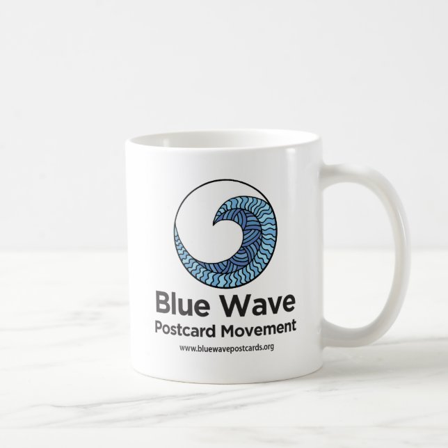 Mug Musique de la carte postale Blue Wave (Droite)