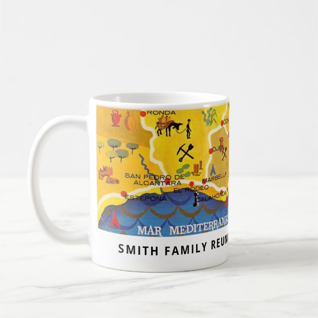 Mug Musique de la côte espagnole (Gauche)