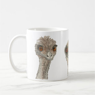 Mug Musique de la Coupe d'Oiseau Blanche Emu