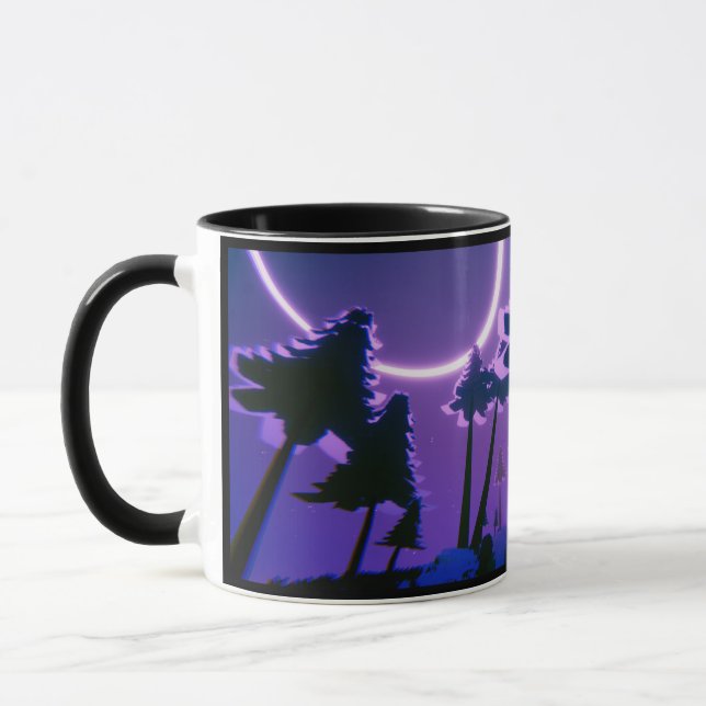 Mug Musique de la lune de forêt (Gauche)