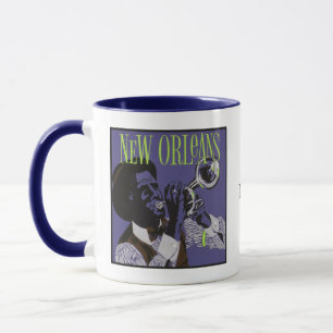 Mug Musique de la Nouvelle-Orléans musiques monogramme