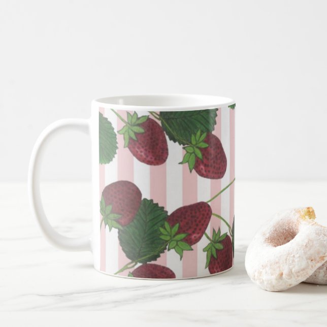 Mug Musique de la vigne de fraise (Avec donut)