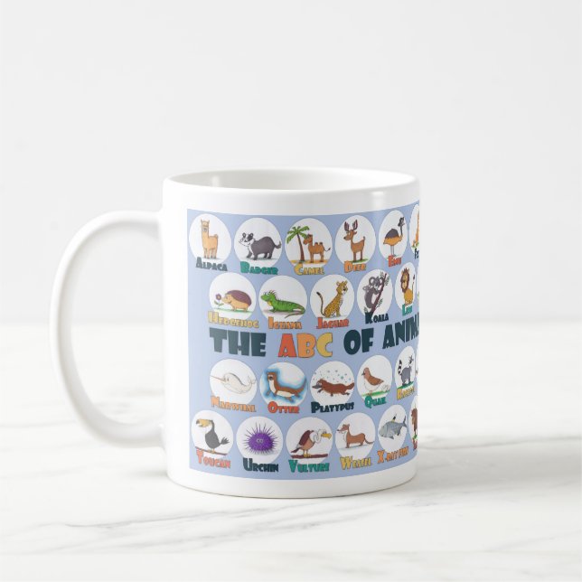 Mug Musique de l'alphabet animal (Gauche)