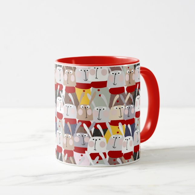 Mug Musique de lapin (Devant droit)