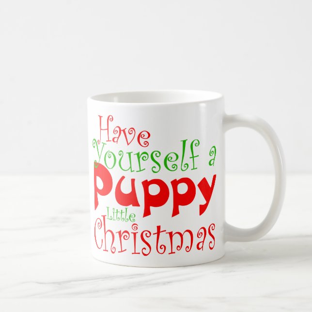 Mug Musique de Noël des chiots (Droite)