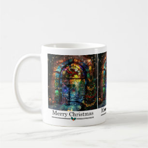 Mug Musique de Noël en verre tendu