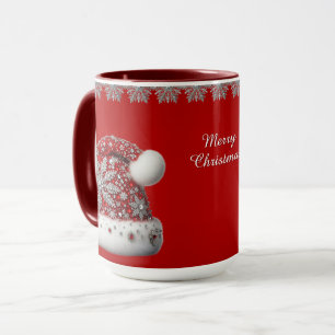 Mug Musique de Noël Red Santa Hat