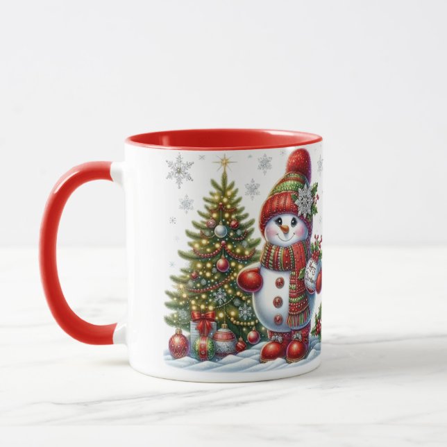 Mug Musique de Noël Snowman (Gauche)