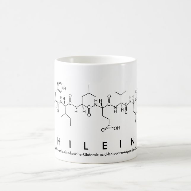 Mug Musique de nom de peptide de la Philéine (Centre)