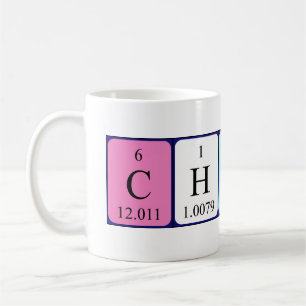 Mug Musique de nom de table périodique Chunli