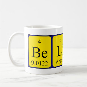 Mug Musique de nom de table périodique de Belinay