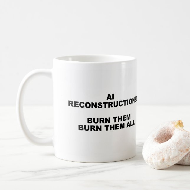Mug Musique de reconstruction de l'IA (Avec donut)