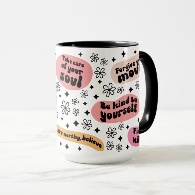 Mug Musique de santé mentale (Devant droit)