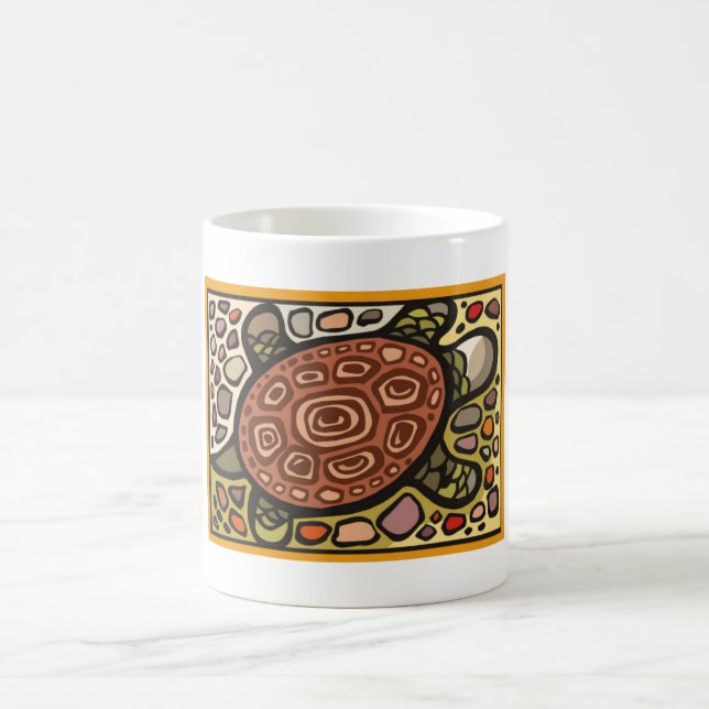 Mug Musique de tortues de mosaïque (Centre)