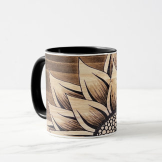 Mug Musique de tournesol rustique