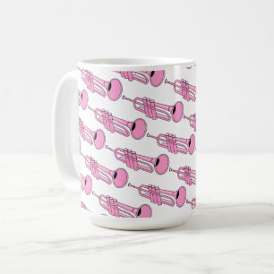 Mug Musique de trompette rose
