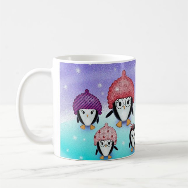 Mug Musique de vacances de la famille Penguin (Gauche)