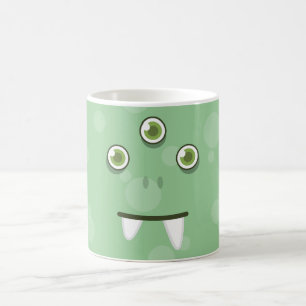 Mug Musique de visage du monstre vert