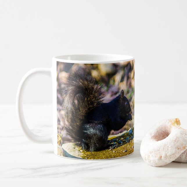 Mug Musique d'écureuil noir (Avec donut)