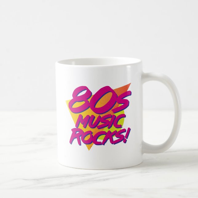 Mug Musique des années 80 Rocks ! (Droite)