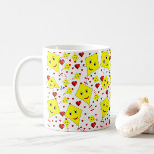 Mug Musique des cerfs-volants jaunes
