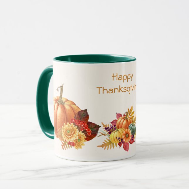 Mug Musique des Citrouilles de Thanksgiving (Devant gauche)