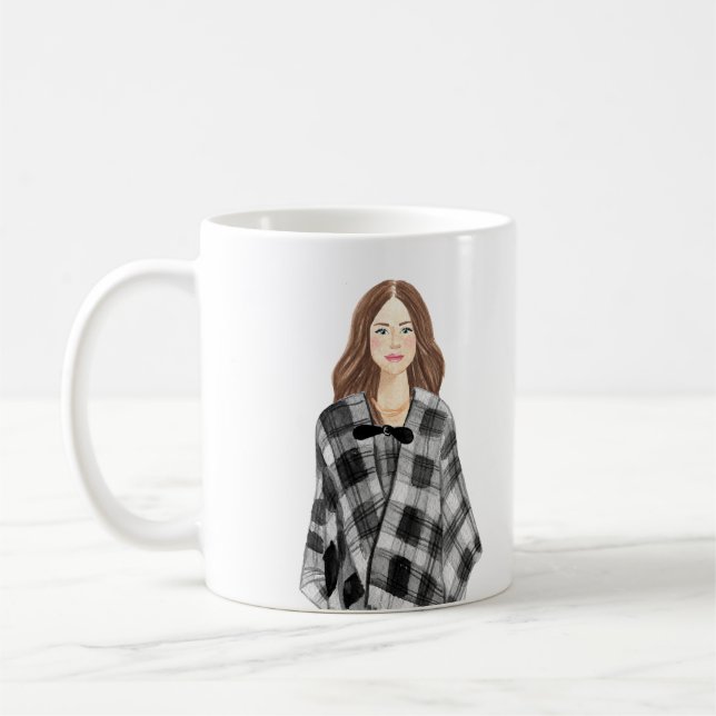 Mug Musique d'image aquarelle personnalisée (Gauche)