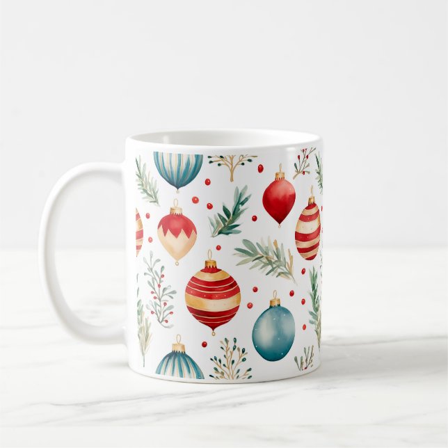 Mug Musique d'ornement de Noël (Gauche)
