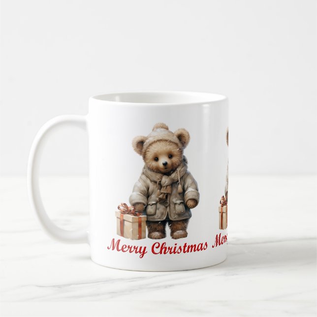 Mug Musique d'ours en peluche de Noël (Gauche)