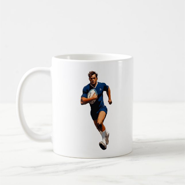 Mug Musique du joueur de rugby (Gauche)