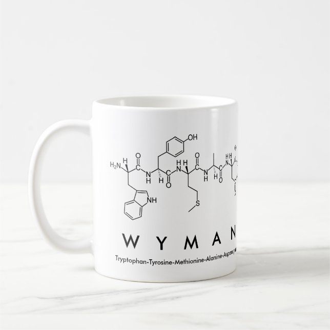 Mug Musique du nom du peptide Wyman (Gauche)