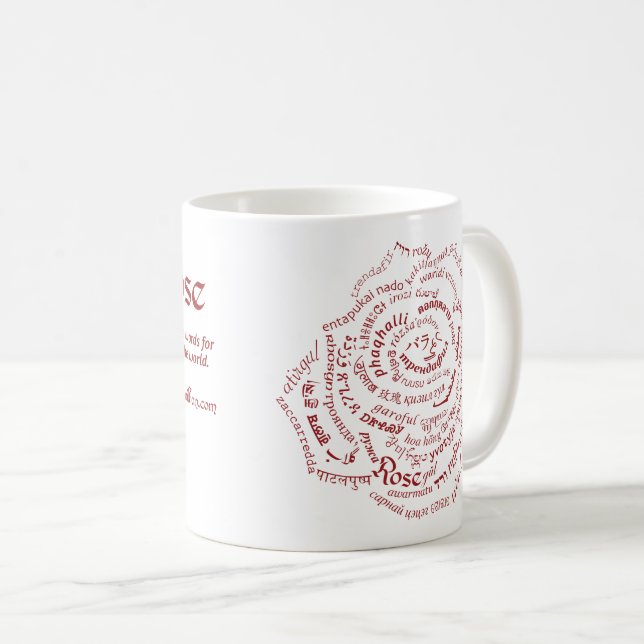 Mug Musique du Rose mondial (Devant droit)