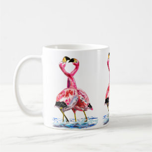 Mug Musique Flamant rose rose
