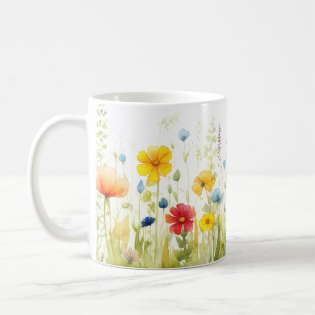 Mug Musique Fleur sauvage du printemps (Gauche)