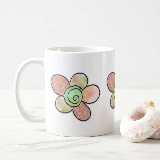 Mug Musique florale (Avec donut)
